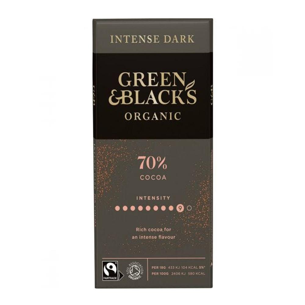 G&B Organic Dark Chocolate 70% Cacao 90g - Garage Whole Foods